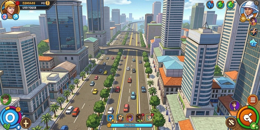 Tampilan karakter yang menawan dan detail.