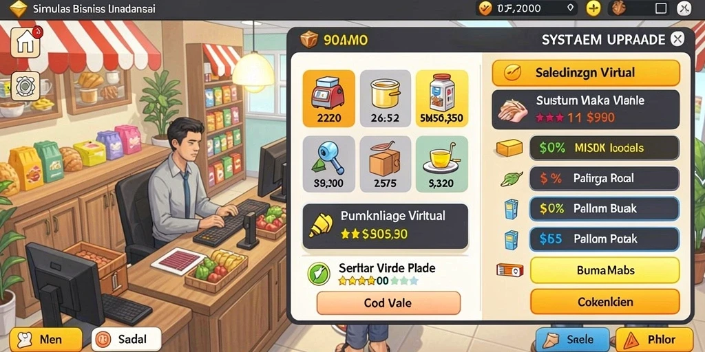 Tampilan antarmuka yang menarik dan user-friendly.