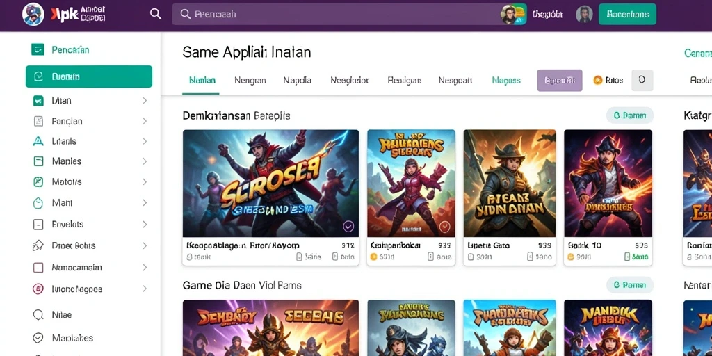 Tampilan grafis yang menawan dan penuh warna.