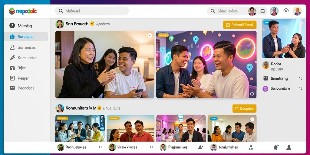 Screenshot menunjukkan antarmuka permainan yang dinamis.