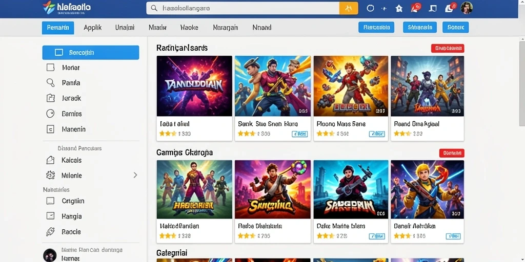 Screenshot antarmuka utama VC55 yang menarik.